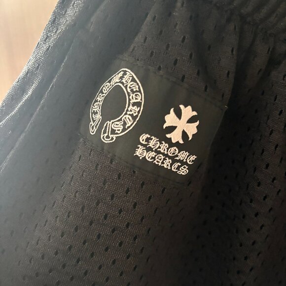 Chrome Hearts Vra Mesh Black Loose Double Mesh Letter Print Sports - Picture 5 of 6